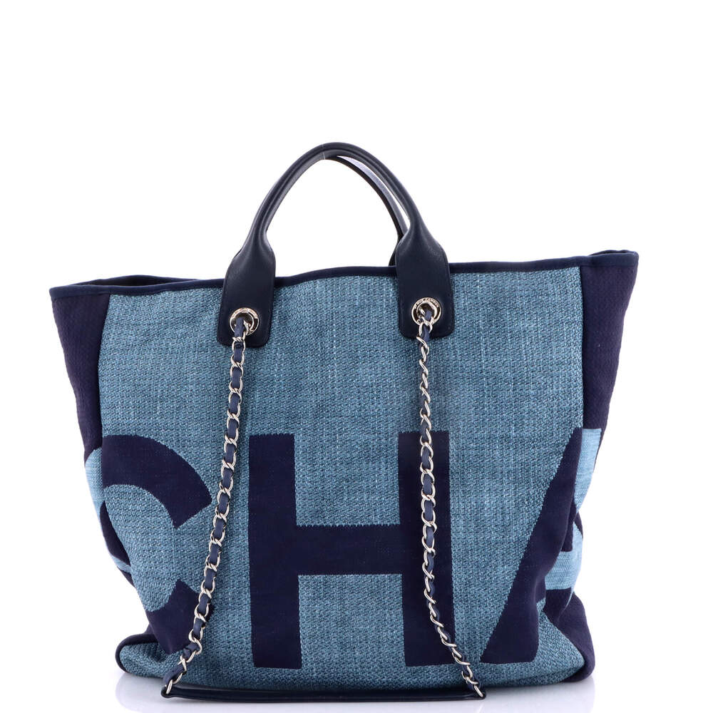 Chanel Deauville Logo Shopping Tote #266275C36B